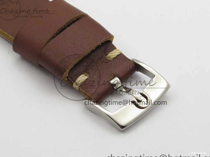 0115 Vintage Seamaster 300 Date T SS B12 Black Dial On Brown Leather Strap A2836 (Free Nylon Strap) WeatherProof 7911